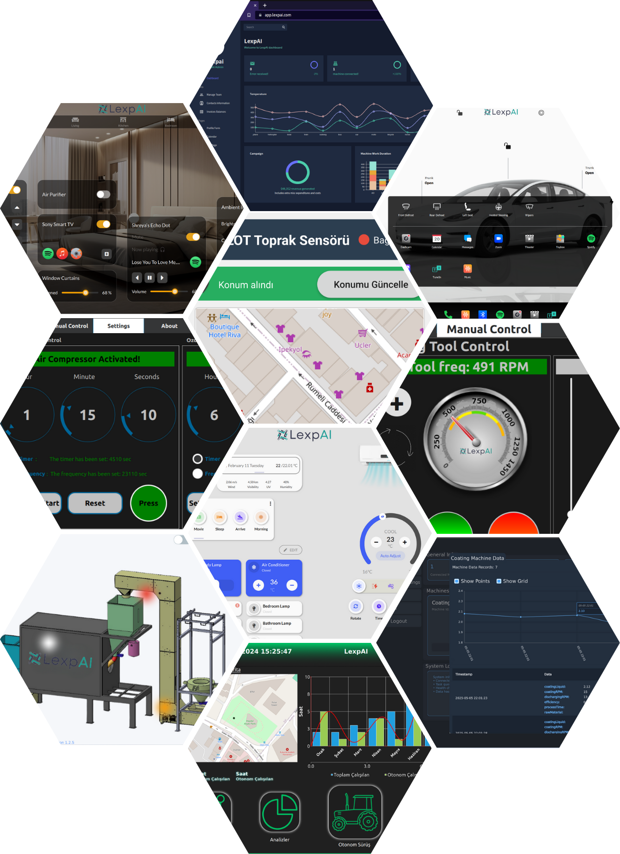 LexpAI software interfaces and connected product projects